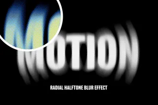 Radial Halftone Blur Effect