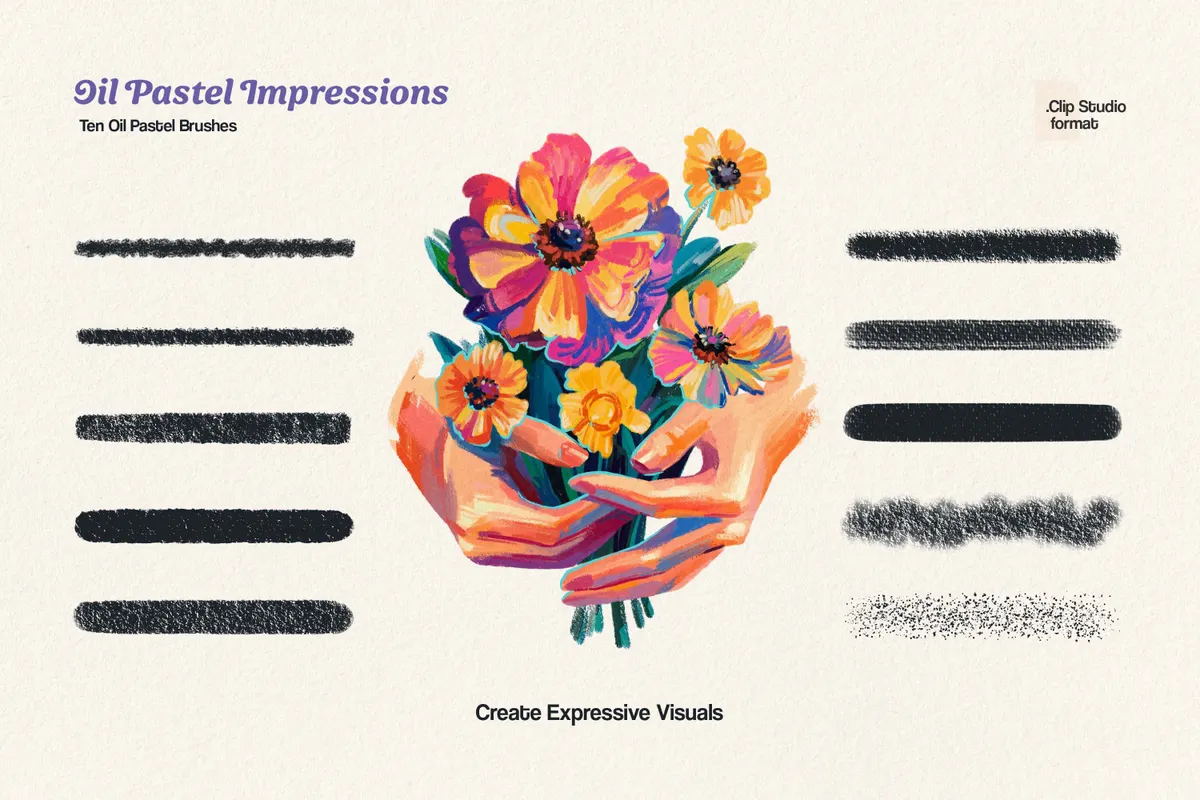 Oil Pastel Clip Studio Brushes