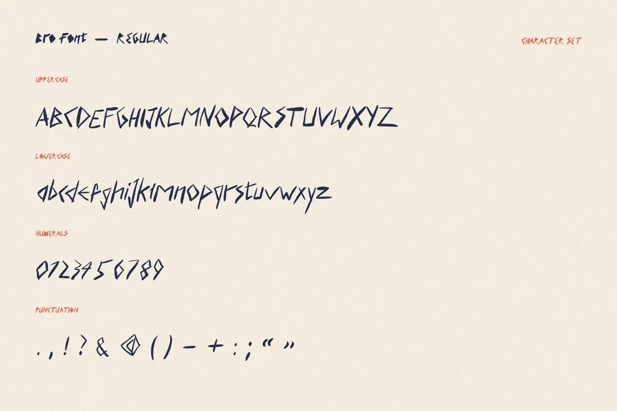 Bro - Punk Font Family