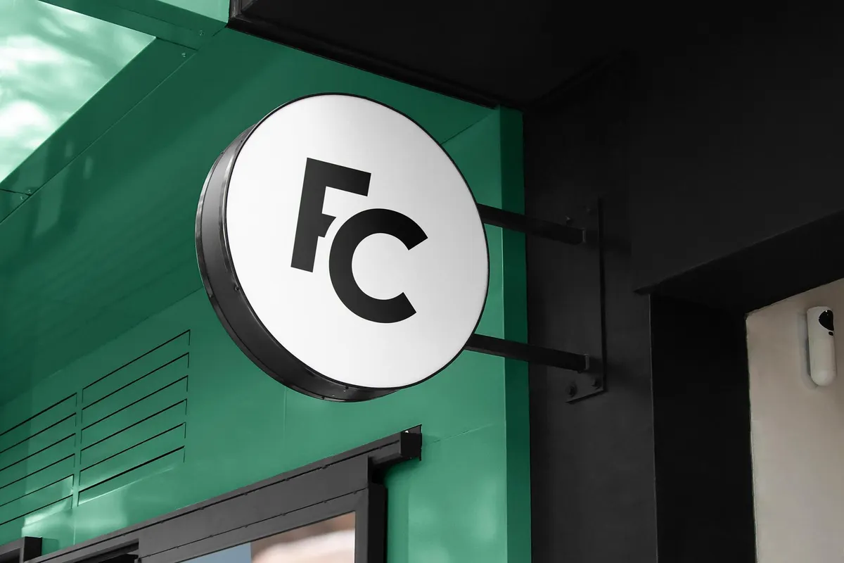 Logo Mockup Store Sport Sign