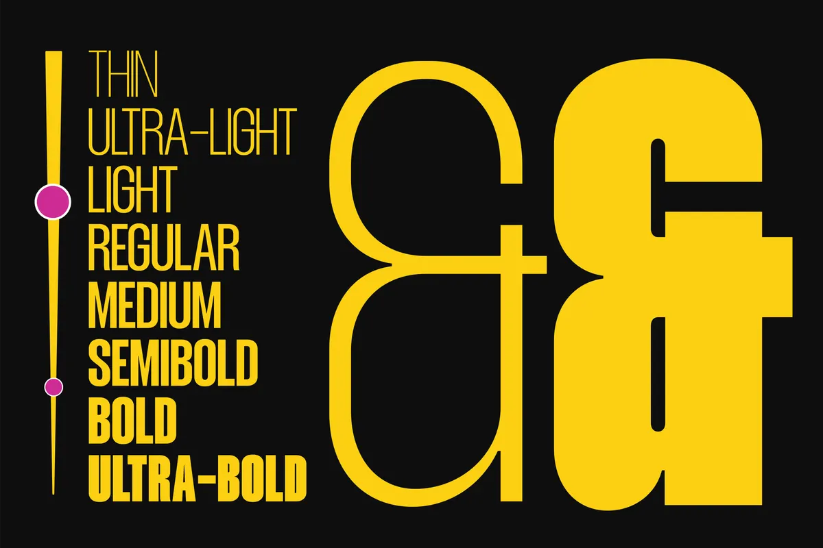Mavine - Tall Condensed Sans Font Family