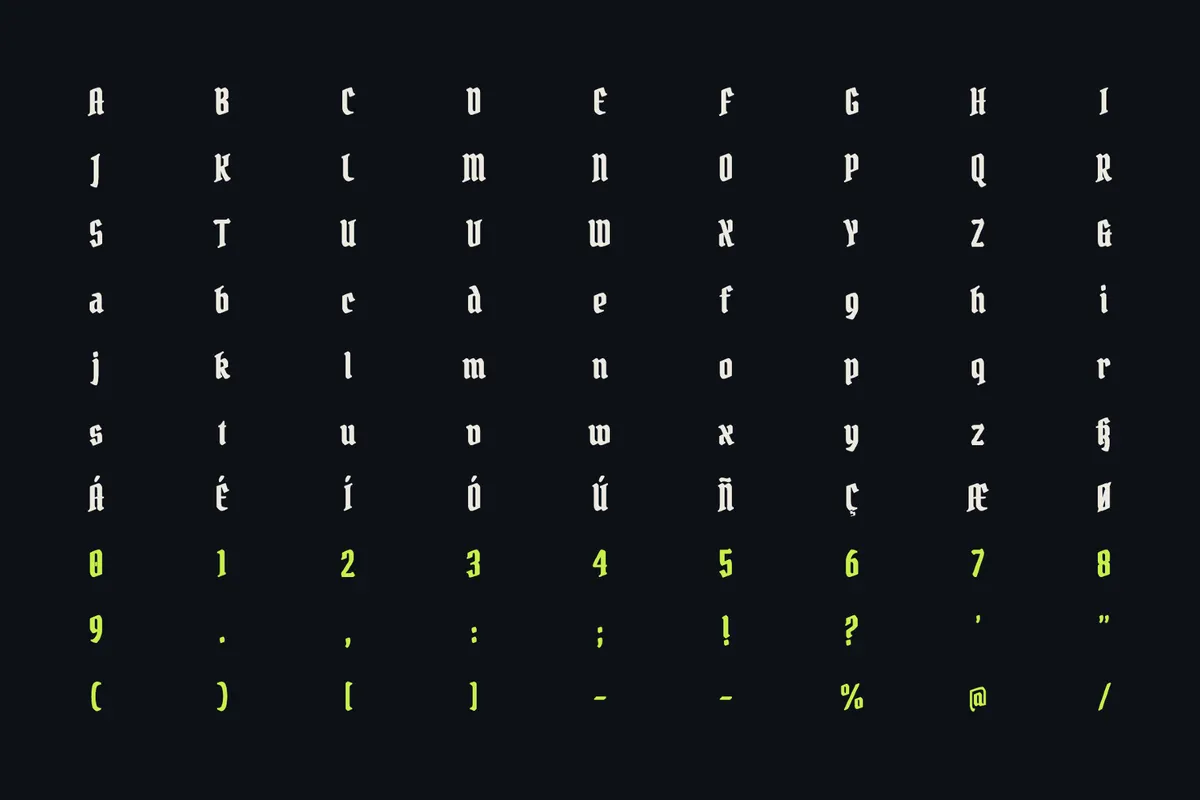 Pirata One - Free Gothic Tattoo Font
