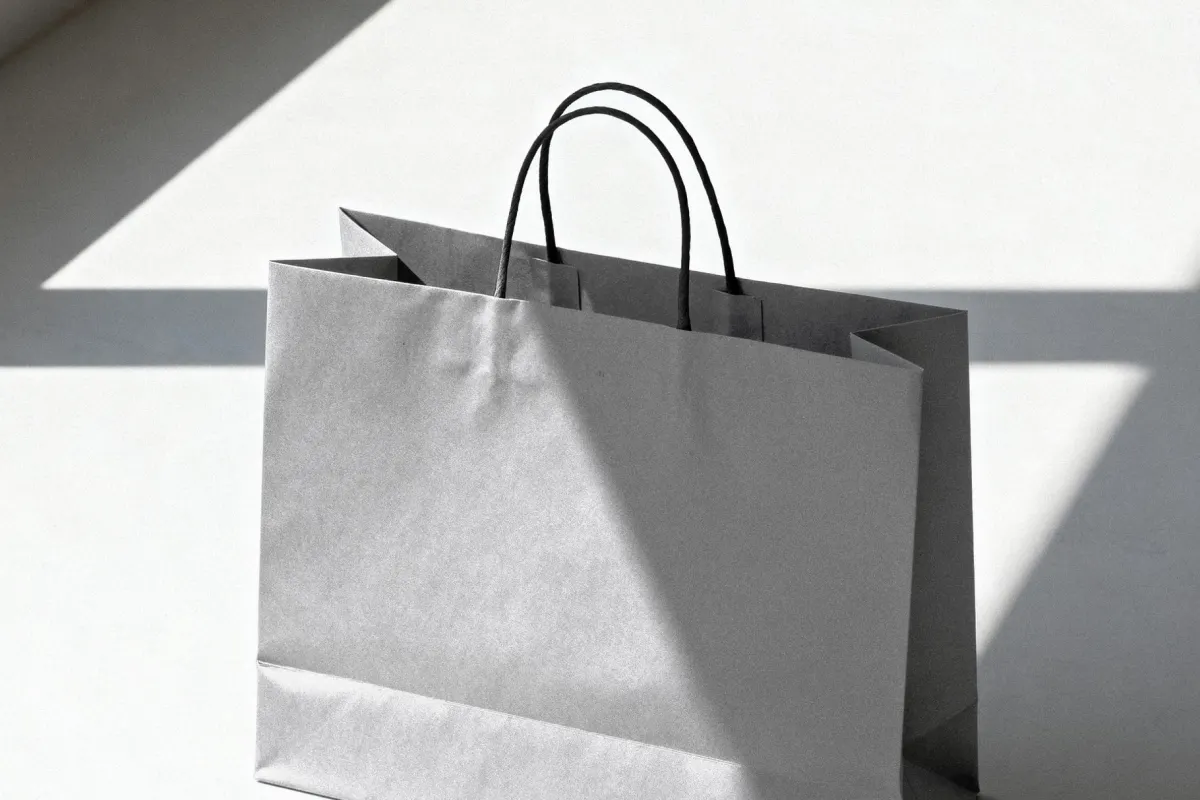 Paper Bag Mockup in Sunlight