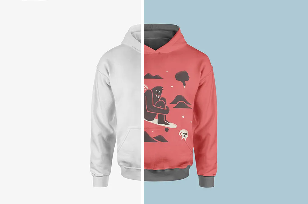 Mens Hoodie Mockup