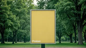 A4 Poster Signage Mockup