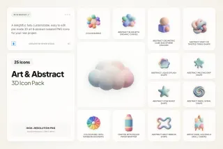 3D Art & Abstract Icons