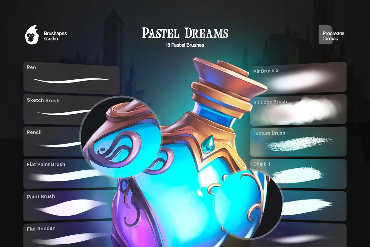 Pastel Dreams Procreate Brushes