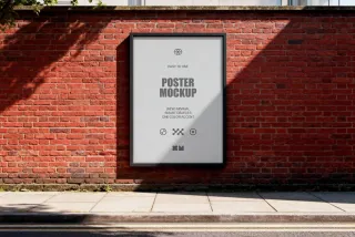 Daylight Street Poster Frame Mockup