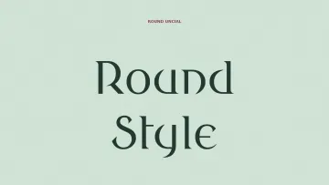 Round Style Fantasy Typeface