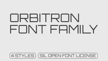 Orbitron Font Family