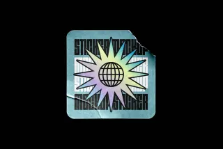 Torn Corner Square Sticker Mockup