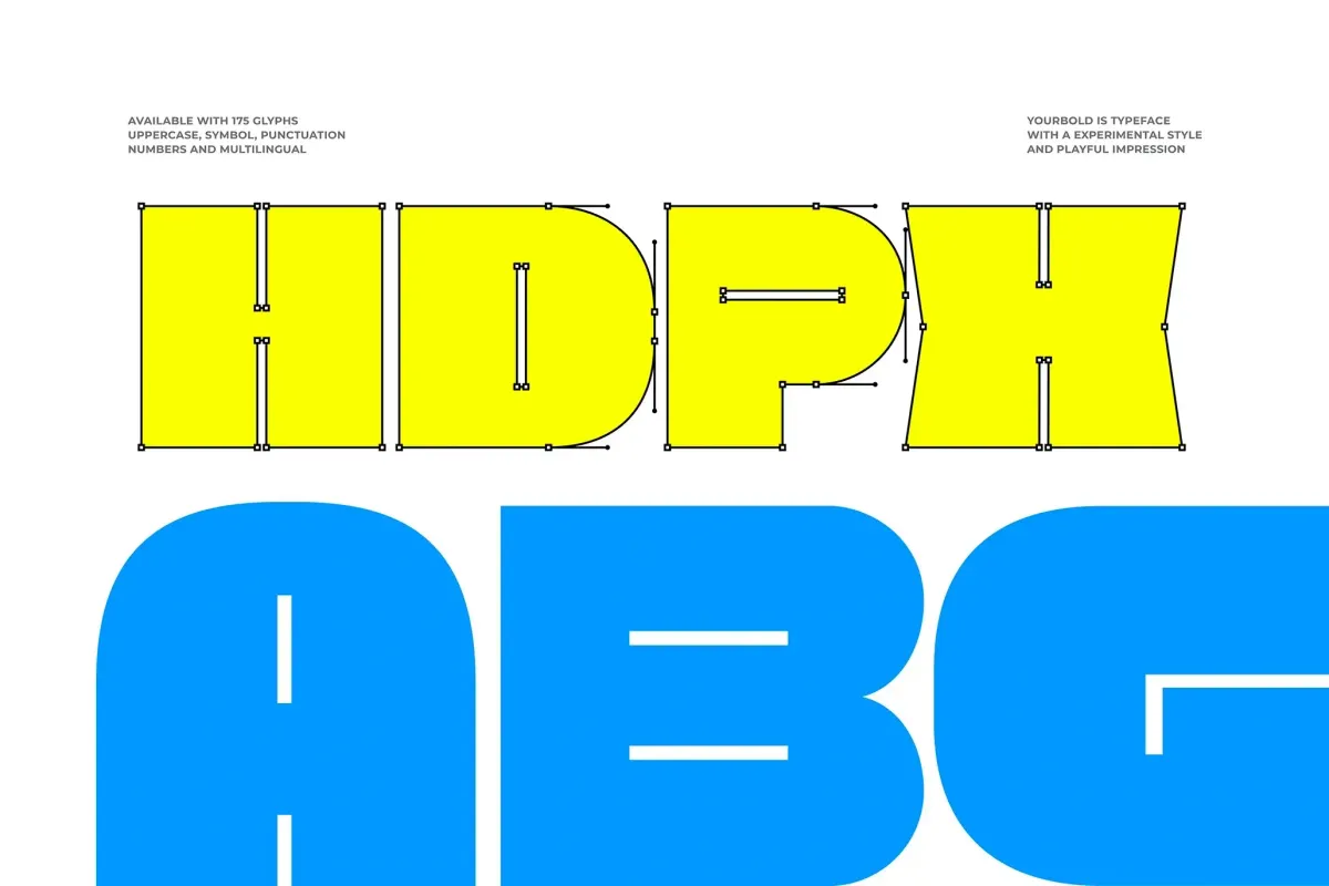 Yourbold — Bold Display Font | Pixelbuddha