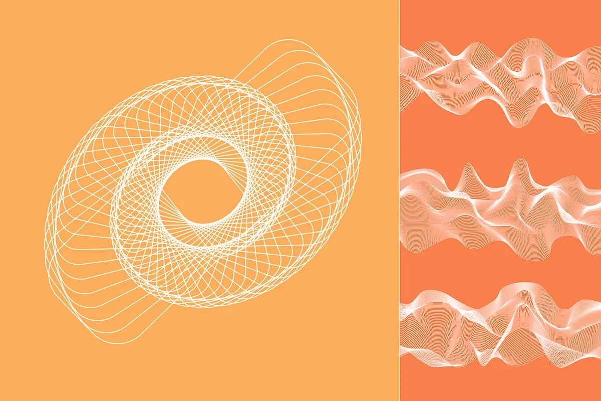 Abstract Twirls Elements Pack