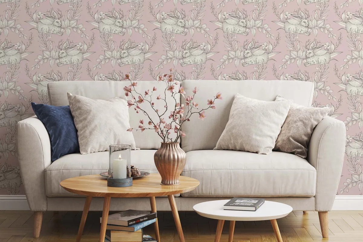 Living Room Wallpaper Mockup Vol.3