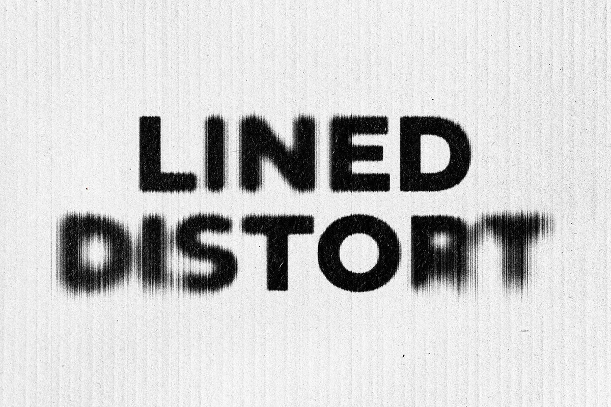 Smudged Distortion Text Effect
