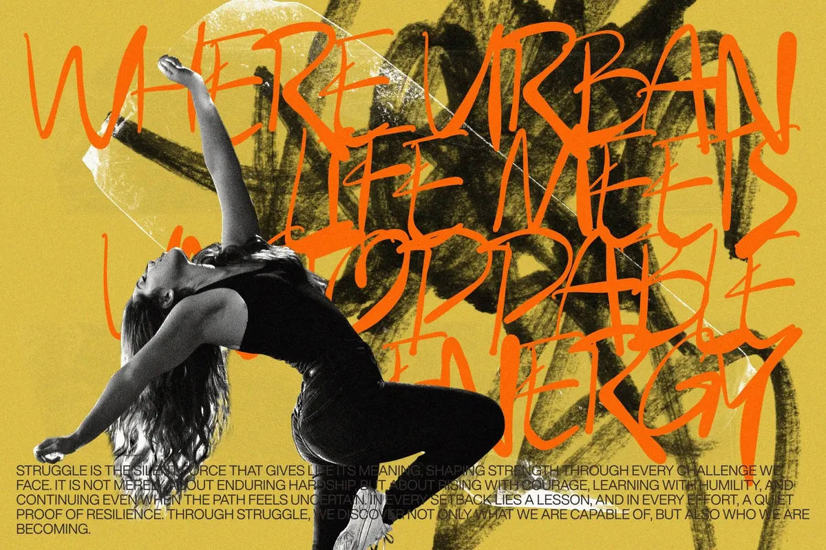 ROWDIGKES — Urban Brush Font