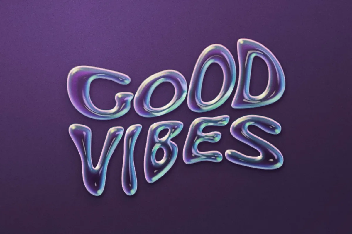 Soap Bubbles Text Effect
