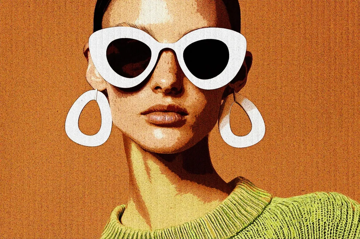 Posterize Halftone Photo Effect