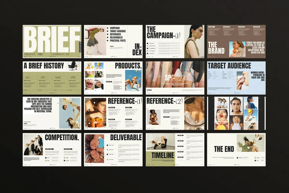 Creative Brief Campaign Presentation Template
