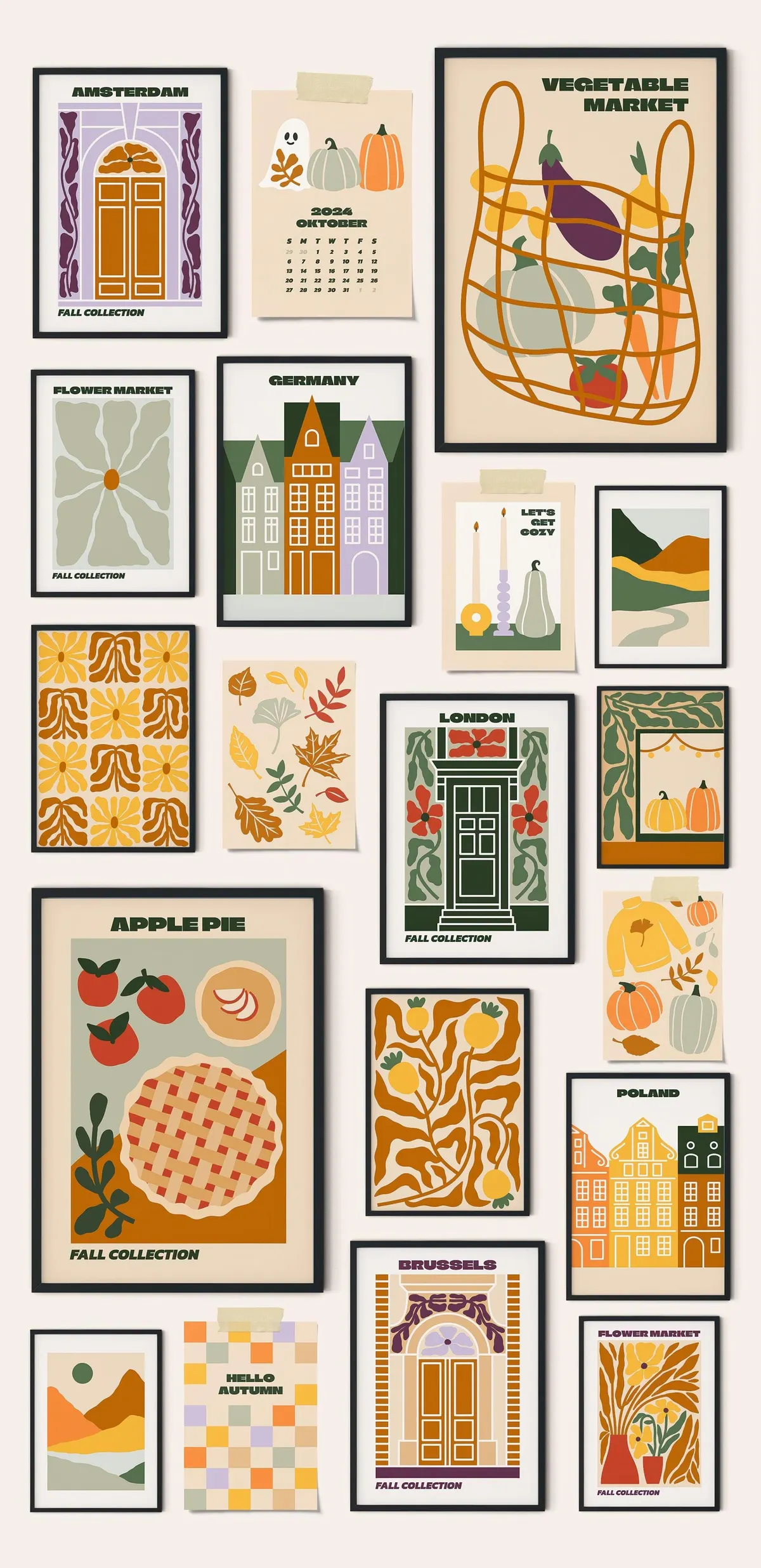 Fall Gallery Vector Poster Creator