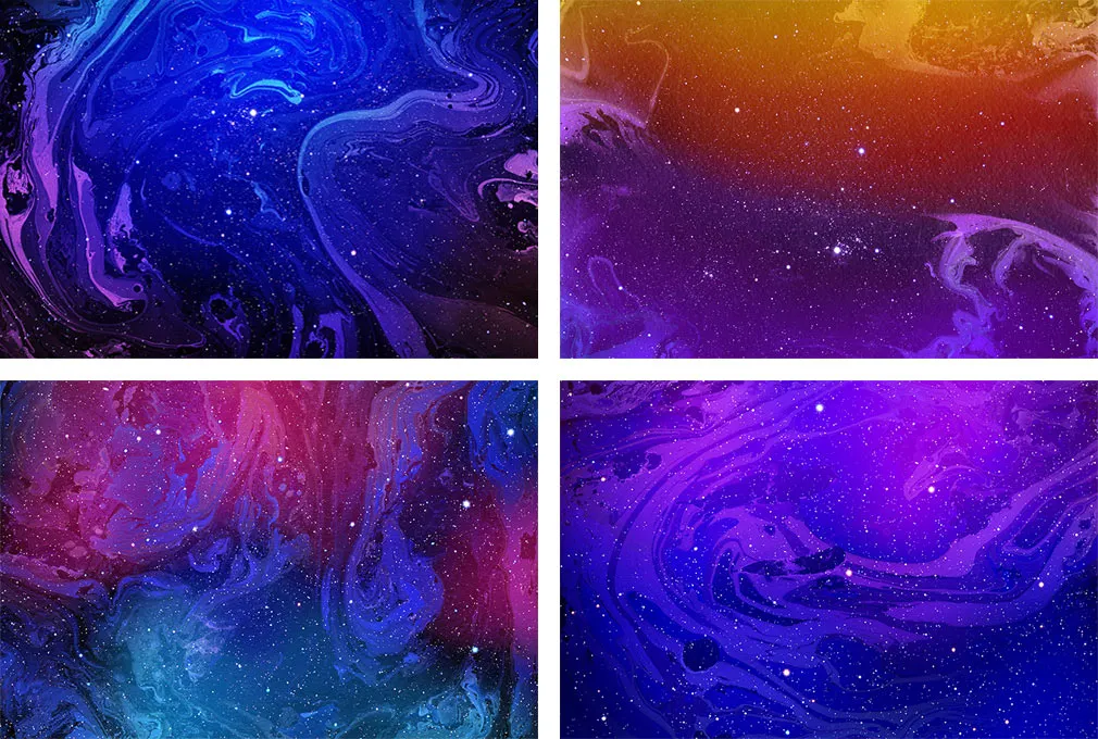 Space: Marbling Texture Backgrounds