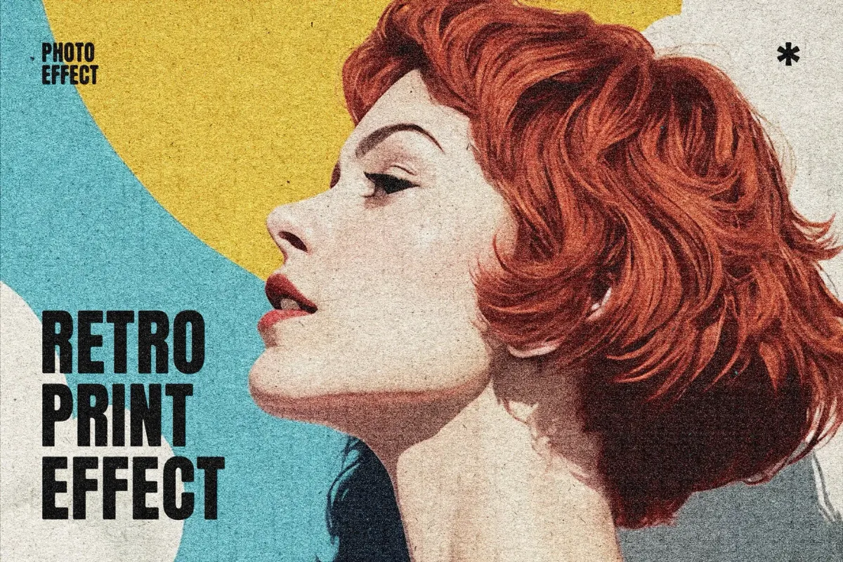 Retro Cardboard Print Effect