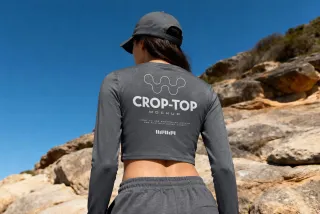 Crop Top Mockup Back View