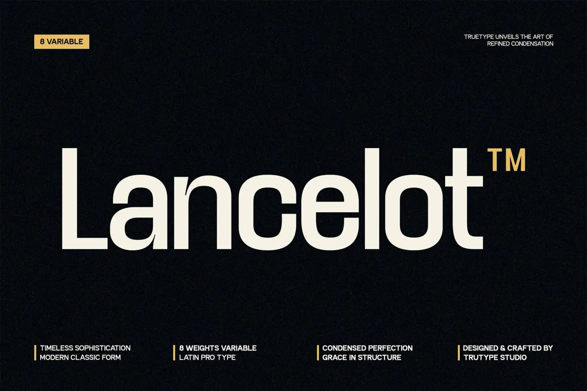 TRT Lancelot - Condensed Sans Font