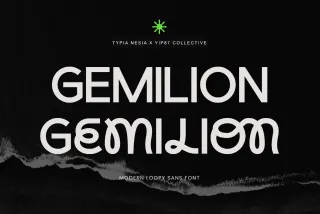 Gemilion - Loopy Bold Sans