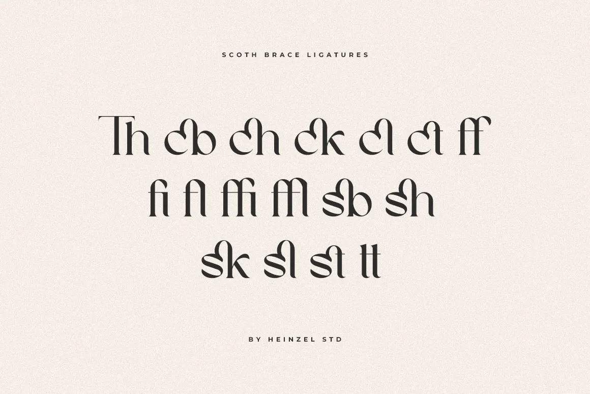 Scoth Brace - Elegant Ligature Serif Font