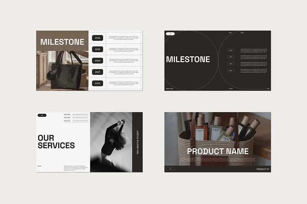 Iris Company Profile — PowerPoint Template