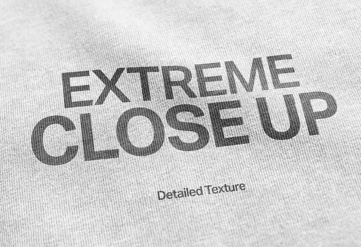 Retro-Washed T-Shirt Fabric Mockup