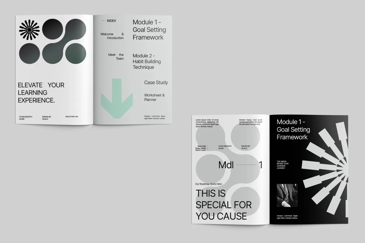 Creative Course Workbook for Affinity Template