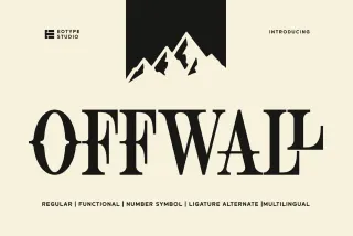 Offwall - Western Display Serif Font