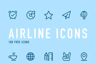 100 Airline Icons