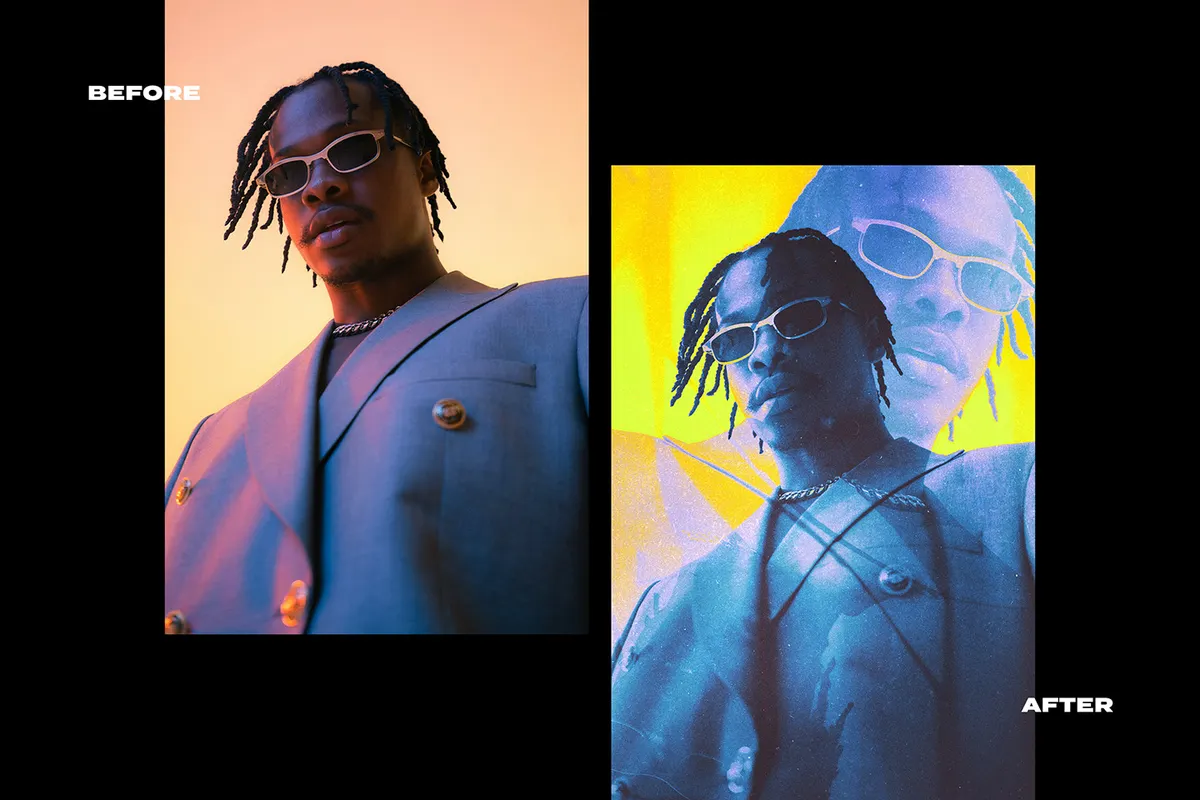 Neon Negative Photo Effect