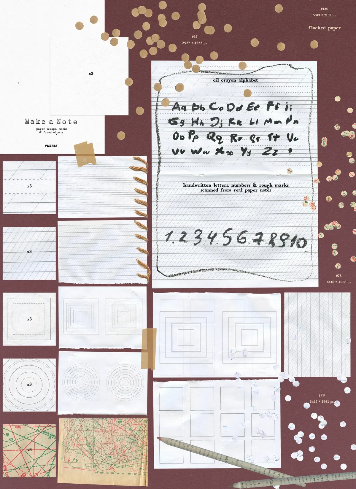 Make a Note Paper & Collage Elements