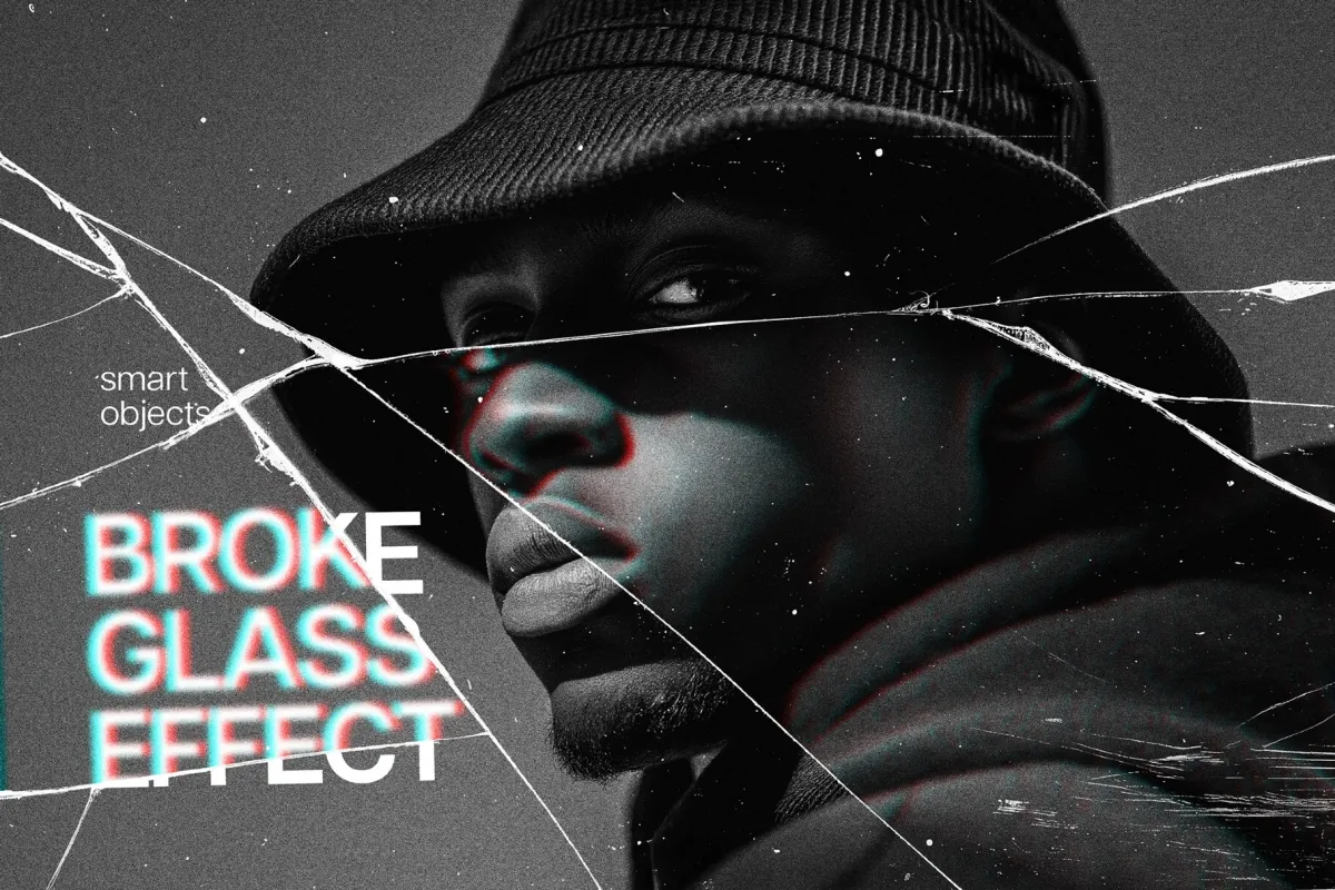 Broken Glass Photo Effect