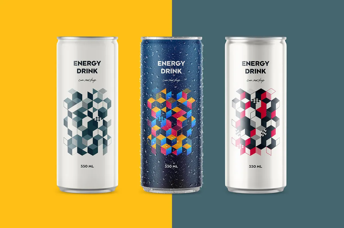 Fizzy Drink Can Mockup
