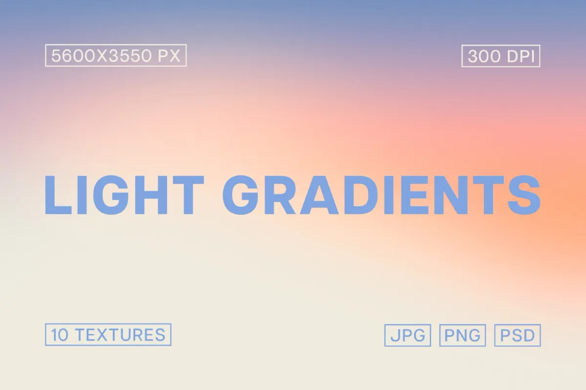 10 Translucent-Style Light Gradients