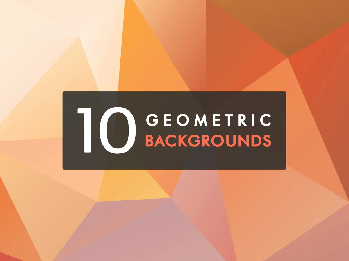 10 Geometric Backgrounds