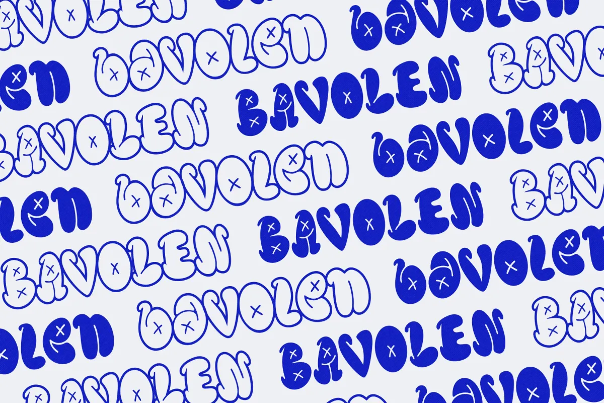 Bavolen - Bubble Graffiti Display Font