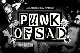Punk Of Sad — Ransom Font