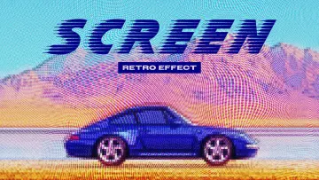 Pixelated Screen Photo Effect