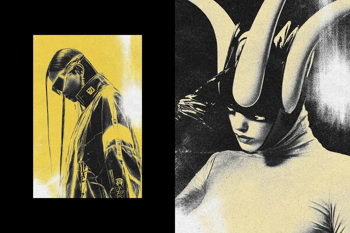 Grunge Risoprint Photo Effect