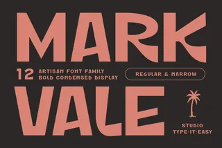 ST Markvale – Bold Rough Display Font Family