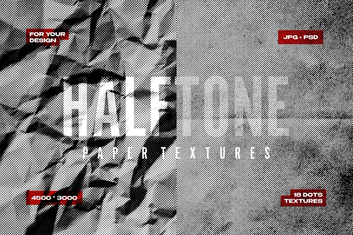 Halftone Papers Texture Collection