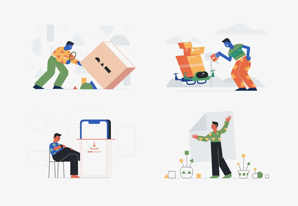 Unruly Landing Page Illustrations