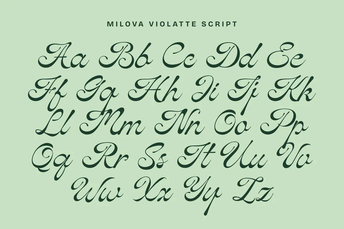 Milova Violatte - Bold Sans & Script Font Duo