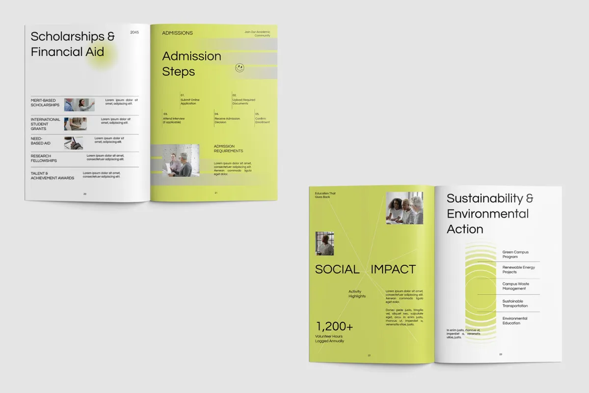 Geometric University Profile Ms. Word Template
